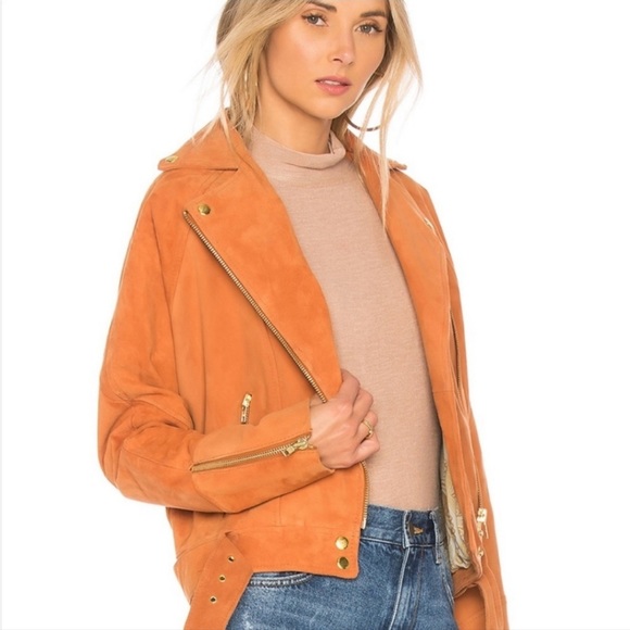 Free People Drapey Suede Moto Jacket - Picture 4 of 6